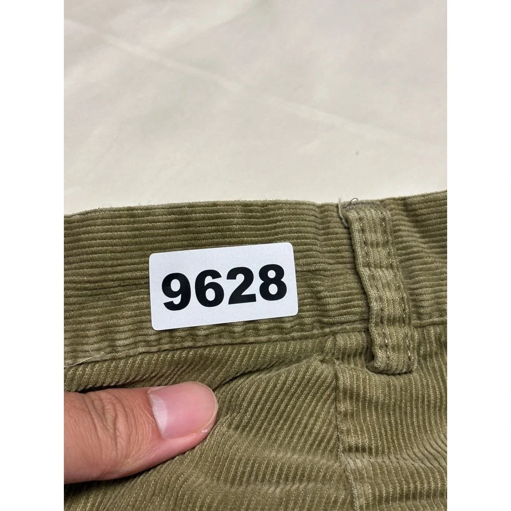 VTG Polo Ralph Lauren Hammond Pant Mens 34x30 Olive Green Corduroy Pleated